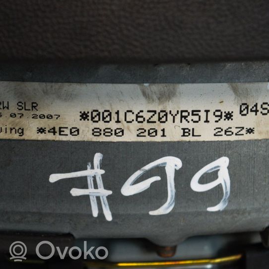 Audi A8 S8 D3 4E Airbag dello sterzo 4E0880201BL