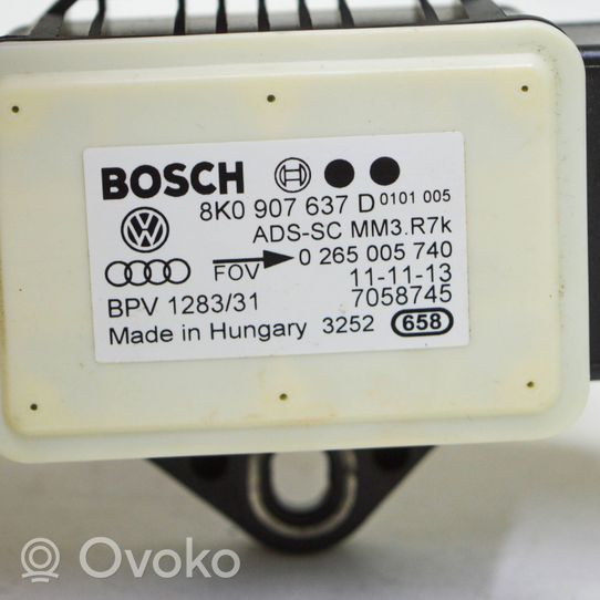 Audi A4 S4 B8 8K ESP acceleration yaw rate sensor 8K0907637D