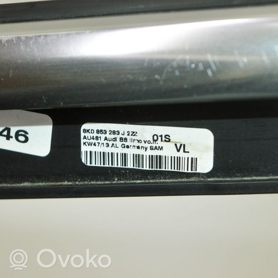 Audi A4 S4 B8 8K Front door glass trim molding 8K0853283J