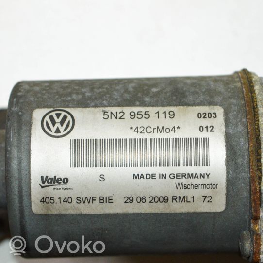 Volkswagen Tiguan Etupyyhkimen vivusto ja moottori 5N2955119