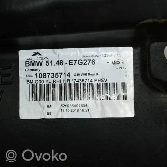 BMW 5 G30 G31 Isolamento acustico del firewall 7435714