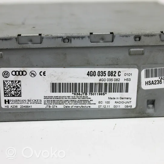 Audi A6 C7 Navigacijos (GPS) valdymo blokas 4G0035082C