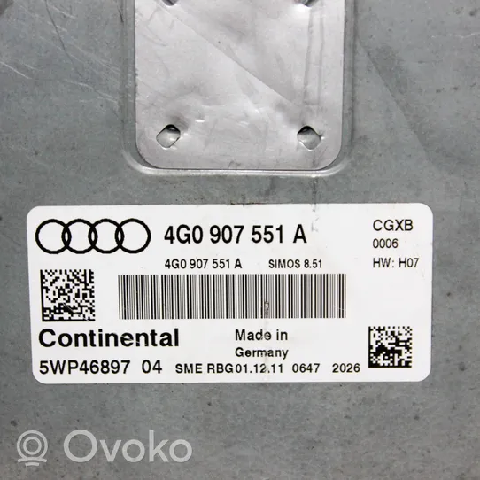 Audi A6 C7 Centralina/modulo del motore 4G0907551A