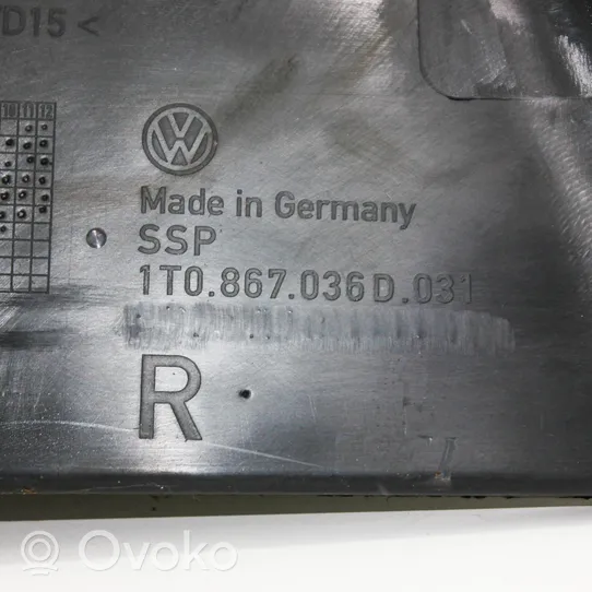 Volkswagen Touran I Boczek / Tapicerka / bagażnika 1T0867036D