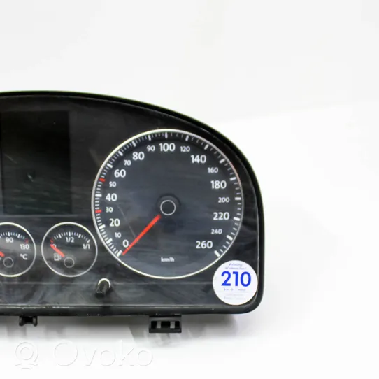 Volkswagen Touran I Speedometer (instrument cluster) 1T0920873E