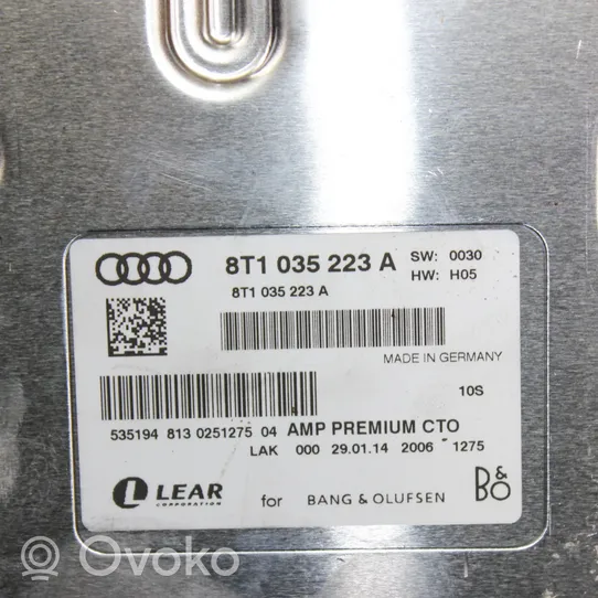 Audi A4 S4 B8 8K Äänentoistojärjestelmäsarja 8T1035223A