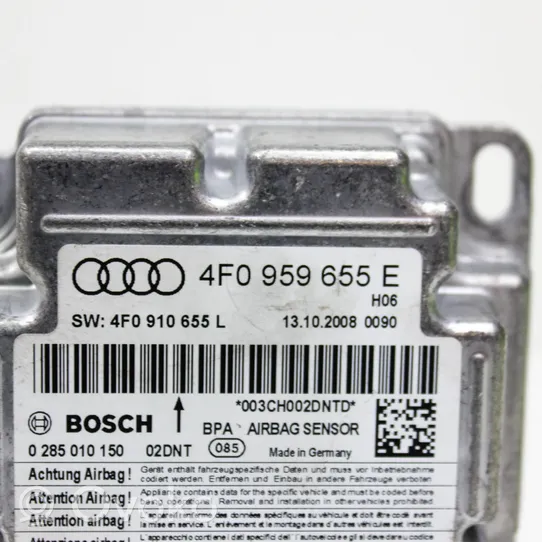 Audi A6 S6 C6 4F Module de contrôle airbag 4F0959655E