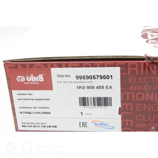 Audi A3 S3 8P Ventilatore di raffreddamento elettrico del radiatore 1K0959455EA