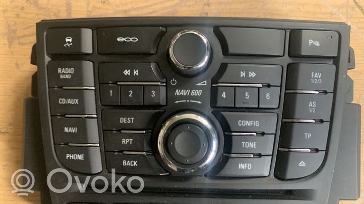 Opel Astra J Controllo multimediale autoradio 13360099