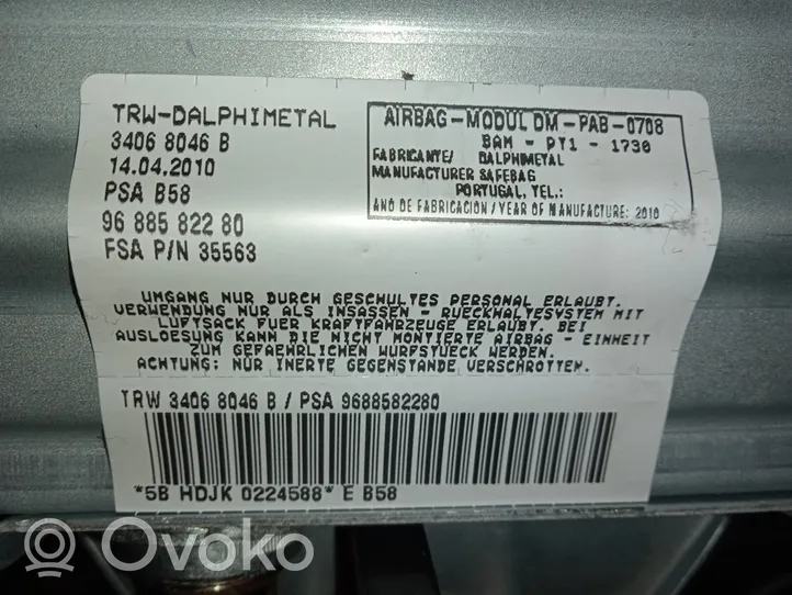 Citroen C4 I Picasso Airbag laterale 9688582280