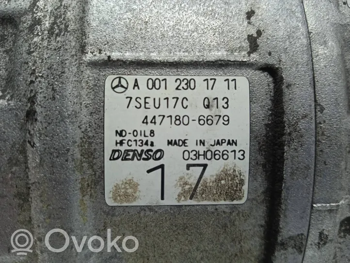 Mercedes-Benz Vito Viano W639 Ilmastointilaitteen kompressorin pumppu (A/C) 4471806679