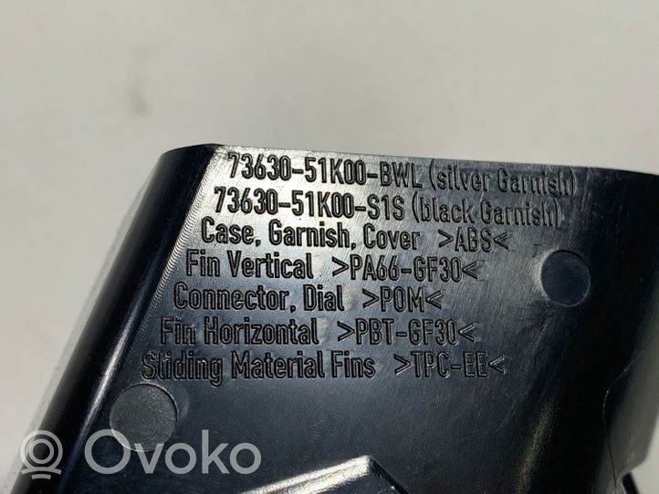 Opel Agila B Boczna kratka nawiewu deski rozdzielczej 7363051K00