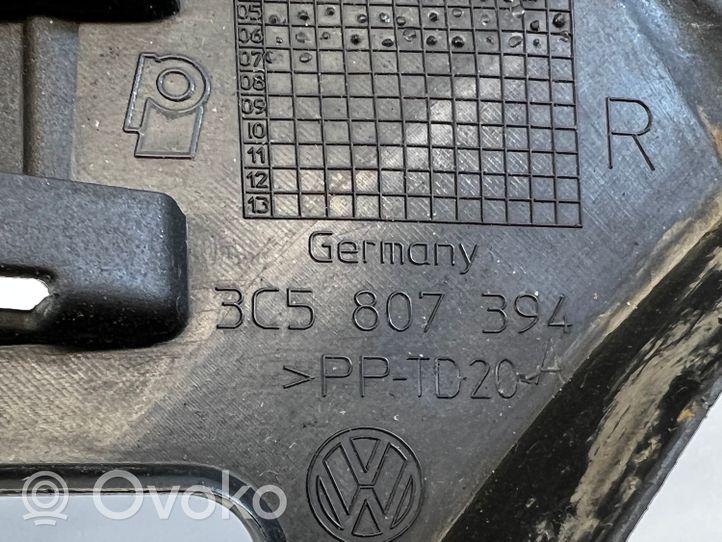 Volkswagen PASSAT B6 Support de coin de pare-chocs 3C5807394