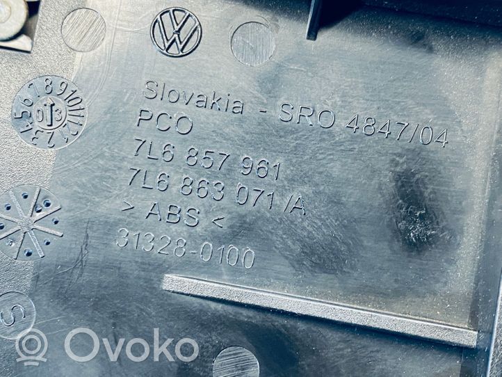 Volkswagen Touareg I Popielniczka przednia tunelu środkowego 7L6857961