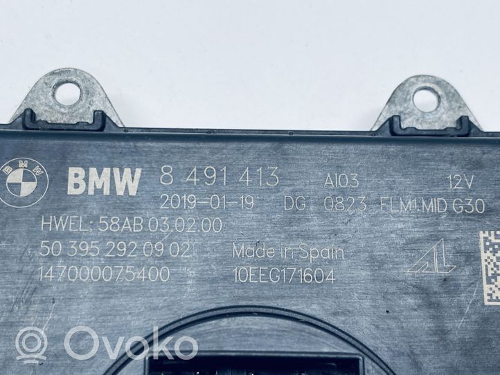 BMW 5 G30 G31 Moduł poziomowanie świateł Xenon 8491413