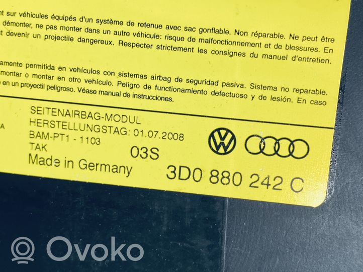 Volkswagen Phaeton Istuimen turvatyyny 3D0880242C