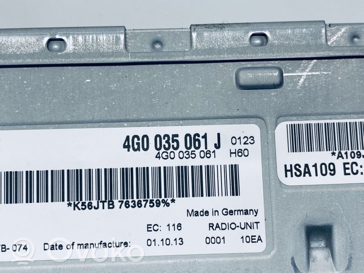 Volkswagen Touareg II Panel / Radioodtwarzacz CD/DVD/GPS 4G0035061J