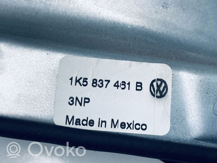 Volkswagen Jetta V Mécanisme de lève-vitre avant sans moteur 1K5837461B