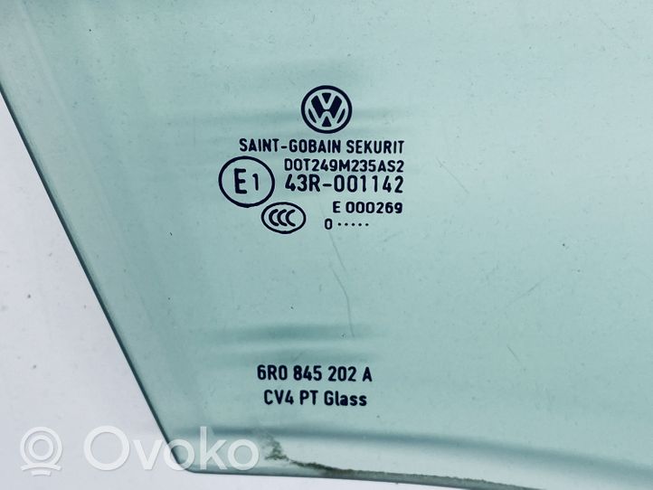 Volkswagen Polo V 6R Etuoven ikkunalasi, neliovinen malli 6R0845202A