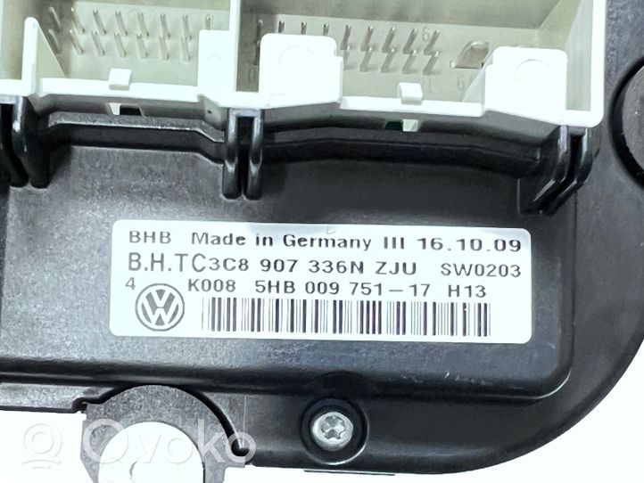 Volkswagen Jetta V Ilmastoinnin ohjainlaite 3C8907336AJ