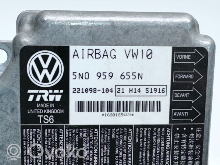 Volkswagen PASSAT B6 Airbag control unit/module 5N0959655N