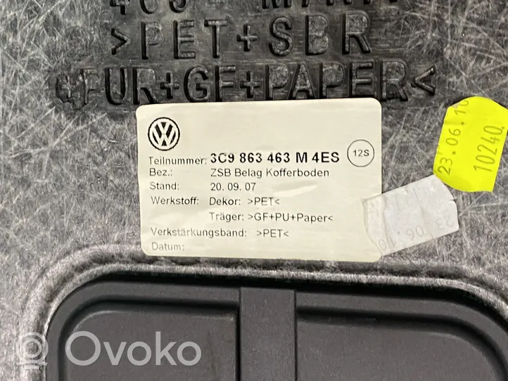 Volkswagen PASSAT B6 Tavaratilan kaukalon tekstiilikansi 3C9863463M