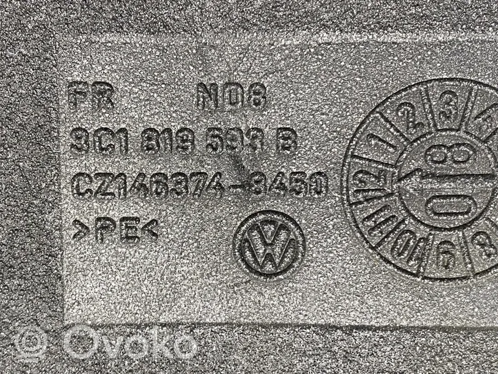 Volkswagen PASSAT CC Rivestimento pannello inferiore del cruscotto 3C1819593B