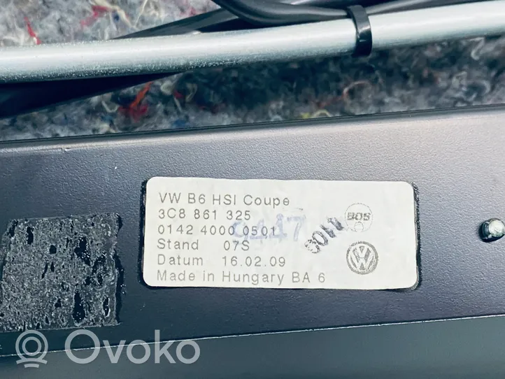 Volkswagen PASSAT CC Tavarahyllyn kansi 3C8861325B