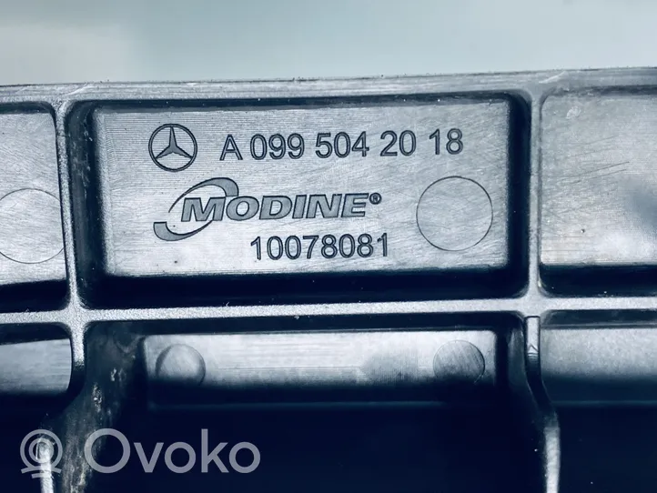 Mercedes-Benz S W222 Sivujäähdyttimen tuen suojapaneeli A0995042018