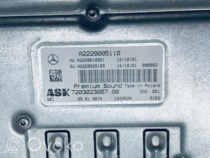 Mercedes-Benz S W222 Amplificatore A2229000618