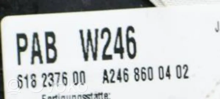 Mercedes-Benz B W246 W242 Poduszka powietrzna Airbag pasażera A2468600402