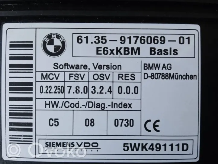 BMW M5 Komforto modulis 9176069