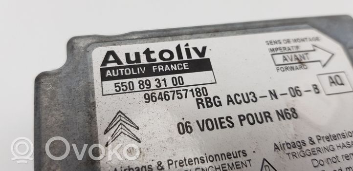 Citroen Xsara Picasso Module de contrôle airbag 9646757180