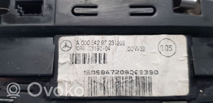 Mercedes-Benz S W220 Parking PDC sensor display screen A00054297237208