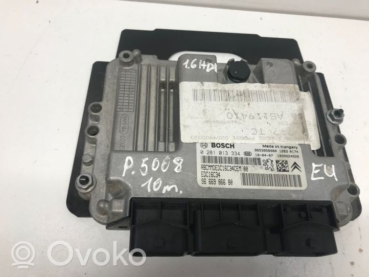 Peugeot 5008 Calculateur moteur ECU 0281013334