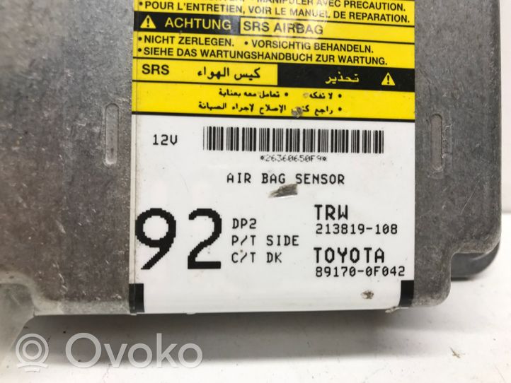 Toyota Corolla Verso AR10 Module de contrôle airbag 891700F042