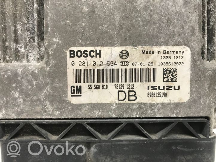 Opel Astra H Sterownik / Moduł ECU 0281012694