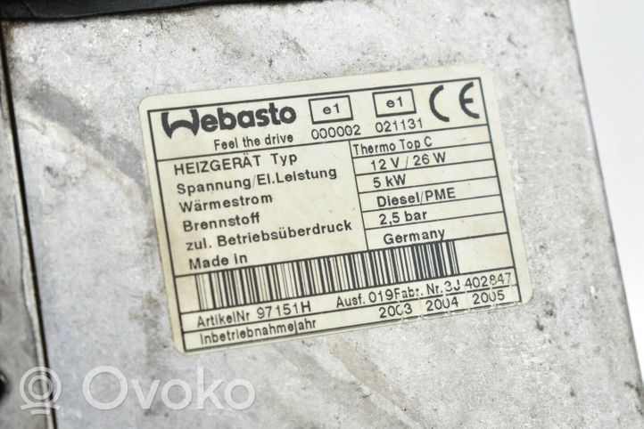 Volkswagen Touareg I Ogrzewanie postojowe Webasto 7L6815071A