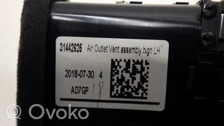 Volvo XC40 Boczna kratka nawiewu deski rozdzielczej 31442625