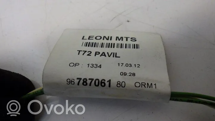 Peugeot 308 Panel oświetlenia wnętrza kabiny 9678706180