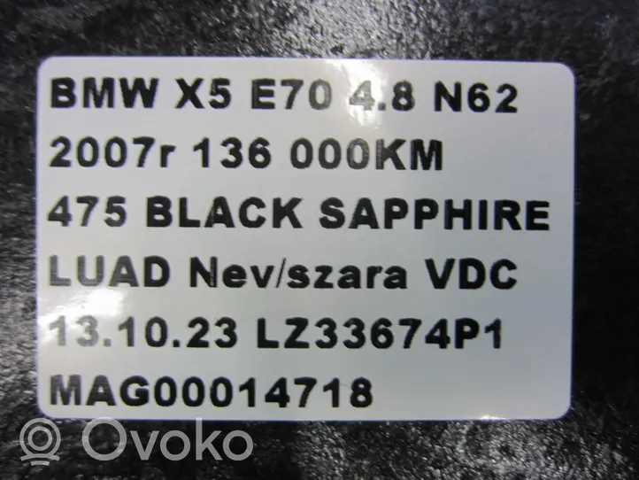 BMW X5 E70 Tappetino di rivestimento del bagagliaio/baule SZARNATRE70SX3