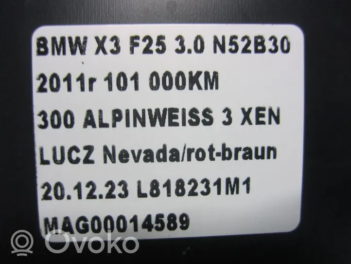 BMW X3 F25 Etuoven verhoilu 51417401883