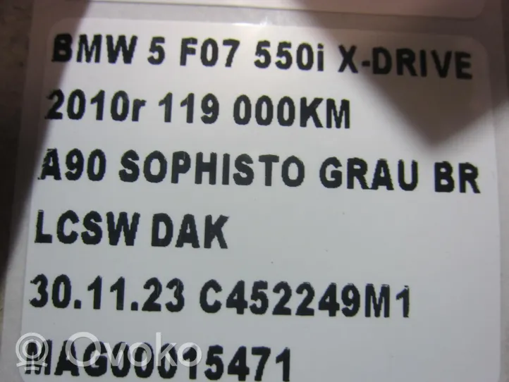 BMW 5 GT F07 Takaoven kumitiiviste 7196389