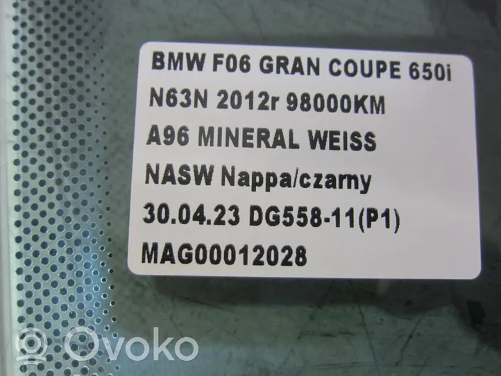 BMW 6 F06 Gran coupe Vitre de fenêtre porte avant (4 portes) 51337275396