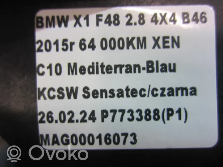 BMW X1 F48 F49 Akkulaatikon alustan kansi 7290727