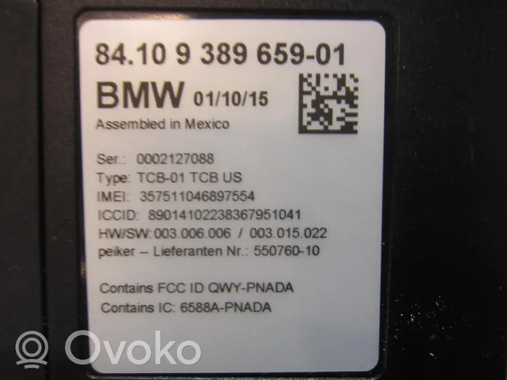 BMW X1 F48 F49 Puhelimen käyttöyksikkö/-moduuli 9389659