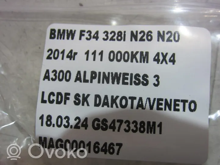 BMW 3 GT F34 Sensore d’urto/d'impatto apertura airbag 65779196042