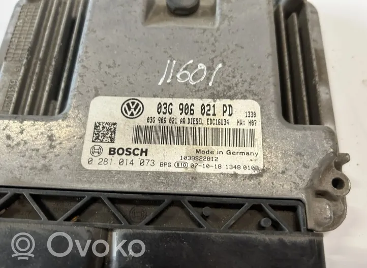 Volkswagen Caddy Moottorin ohjainlaite/moduuli 0281014073