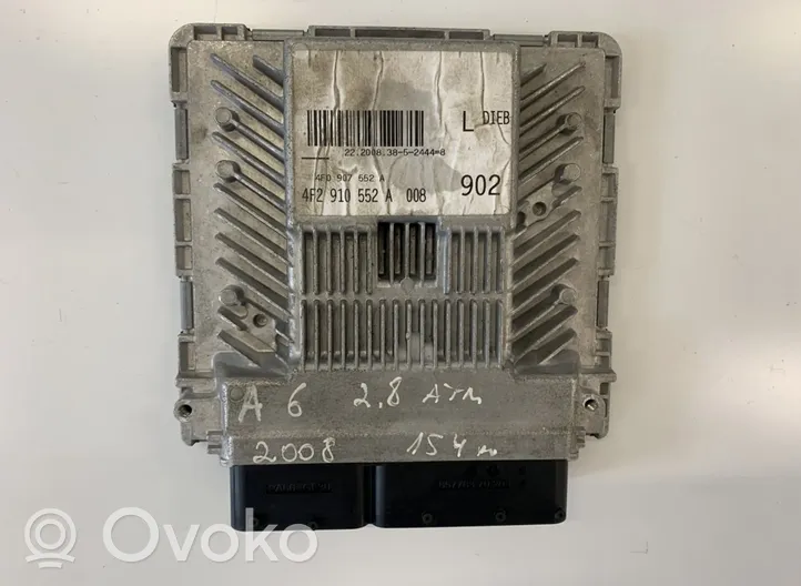 Audi A6 S6 C6 4F Calculateur moteur ECU 4F2910552A