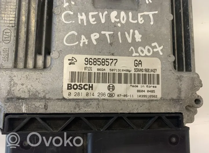 Chevrolet Captiva Sterownik / Moduł ECU 96858577